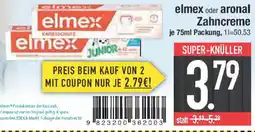 E-Center elmex oder aronal Zahncreme Angebot