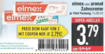 E-Center elmex oder aronal Zahncreme Angebot