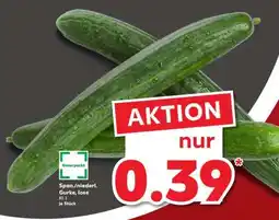 Kaufland Span./niederl. Gurke, lose Angebot