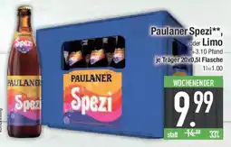 E-Center Paulaner Spezi oder Limo Angebot