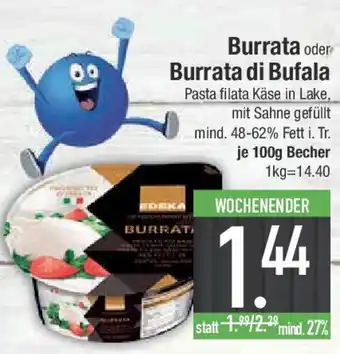 E-Center Burrata oder Burrata di Bufala Angebot