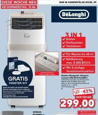 Kaufland Mobiles Klimagerät Pinguino Compact PAC E572 CLASSIC Angebot