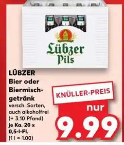 Kaufland LÜBZER Bier oder Biermischgetränk Angebot