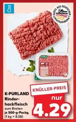 Kaufland K-PURLAND Rinderhackfleisch Angebot
