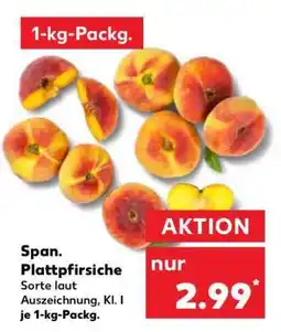 Kaufland Span. Plattpfirsiche Angebot