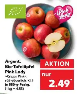 Kaufland Argent. Bio-Tafeläpfel Pink Lady Angebot