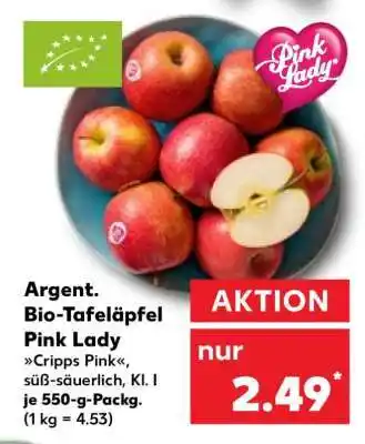 Kaufland Argent. Bio-Tafeläpfel Pink Lady Angebot