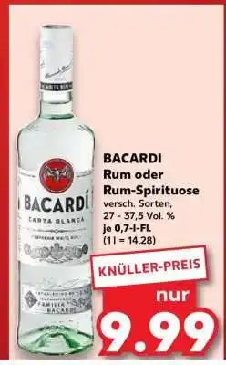 Kaufland BACARDI Rum oder Rum-Spirituose Angebot