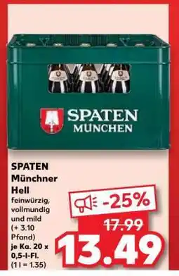Kaufland Spaten Münchner Hell Angebot