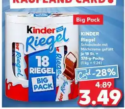 Kaufland KINDER Riegel Angebot