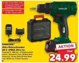 Kaufland PARKSIDE Akku-Bohrschrauber 20 V PBSA 20-Li A Angebot