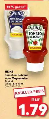 Kaufland HEINZ Tomaten-Ketchup oder Mayonnaise Angebot