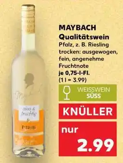 Kaufland MAYBACH Qualitätswein Angebot