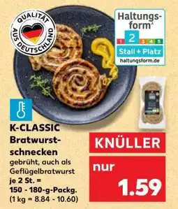 Kaufland K-CLASSIC Bratwurstschnecken Angebot