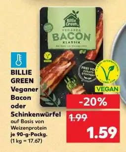 Kaufland BILLIE GREEN Veganer Bacon oder Schinkenwürfel Angebot