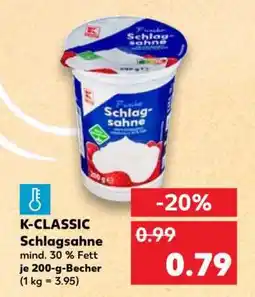 Kaufland K-CLASSIC Schlagsahne Angebot