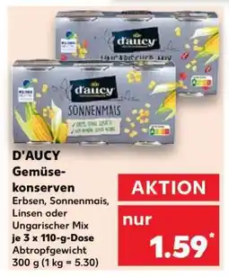 Kaufland D'AUCY Gemüsekonserven Angebot