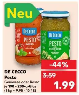 Kaufland De Cecco Pesto Angebot