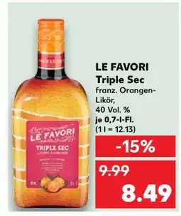 Kaufland Le Favori Triple Sec Angebot