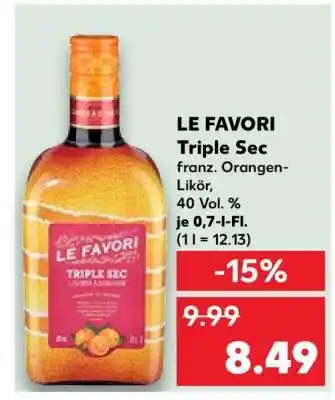 Kaufland Le Favori Triple Sec Angebot