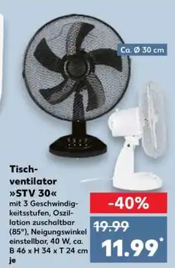Kaufland Tischventilator STV 30 Angebot