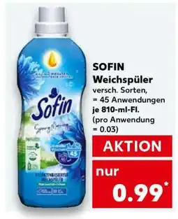 Kaufland Sofin Weichspüler Angebot