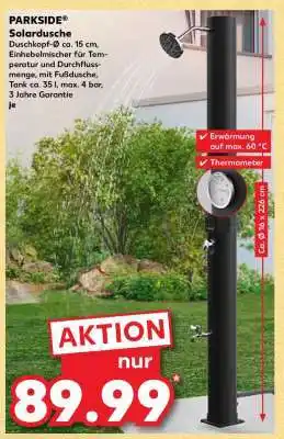 Kaufland PARKSIDE Solardusche Angebot