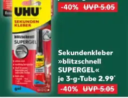 Kaufland Sekundenkleber blitzschnell SUPERGEL Angebot