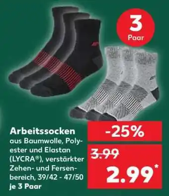 Kaufland Arbeitssocken Angebot
