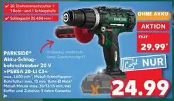 Kaufland PARKSIDE Akku-Schlagbohrschrauber 20 V PSBSA 20-Li C3 Angebot