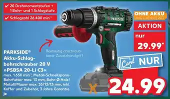 Kaufland PARKSIDE Akku-Schlagbohrschrauber 20 V PSBSA 20-Li C3 Angebot