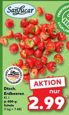 Kaufland Dtsch. Erdbeeren Angebot