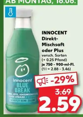 Kaufland INNOCENT Direkt Mischsaft oder Plus Angebot