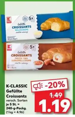 Kaufland K-CLASSIC Gefüllte Croissants Angebot