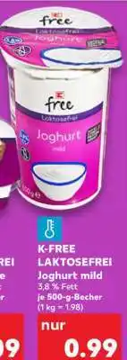 Kaufland K-FREE LAKTOSEFREI Joghurt mild Angebot