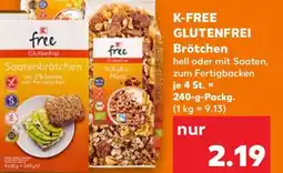 Kaufland K-FREE GLUTENFREI Brötchen Angebot