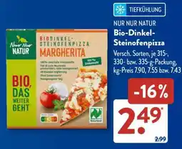 Aldi Süd Bio-Dinkel- Steinofenpizza Angebot