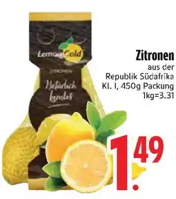 Edeka Zitronen Angebot