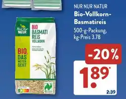 Aldi Süd Bio-Vollkorn-Basmatireis Angebot