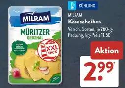 Aldi Süd Milram Käsescheiben Angebot