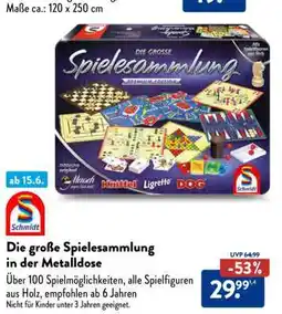 Aldi Süd Die große Spielesammlung in der Metalldose Angebot