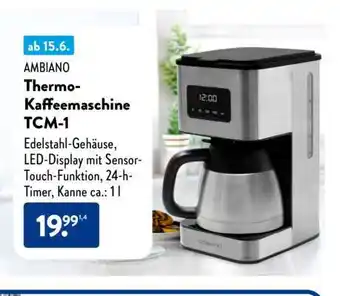 Aldi Süd AMBIAO Thermo-Kaffeemaschine TCM-1 Angebot
