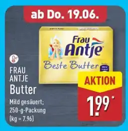 Aldi Nord FRAU ANTJE Butter Angebot
