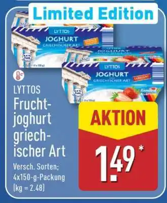 Aldi Nord LYTTOS Fruchtjoghurt griechischer Art Angebot