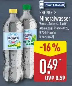 Aldi Nord Rheinfels Mineralwasser Angebot