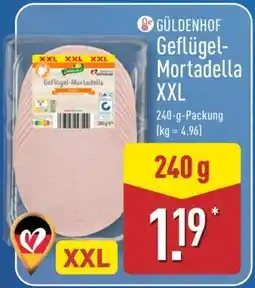 Aldi Nord GÜLDENHOF Geflügel-Mortadella XXL Angebot