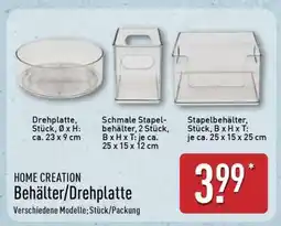 Aldi Nord Behälter/Drehplatte Angebot