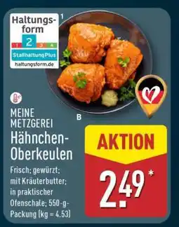 Aldi Nord MEINE METZGEREI Hähnchen-Oberkeulen Angebot