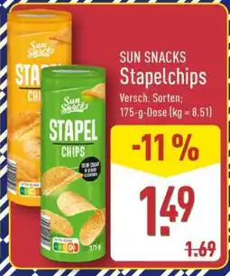 Aldi Nord SUN SNACKS Stapelchips Angebot