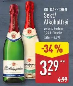 Aldi Nord ROTKÄPPCHEN Sekt/Alkoholfrei Angebot